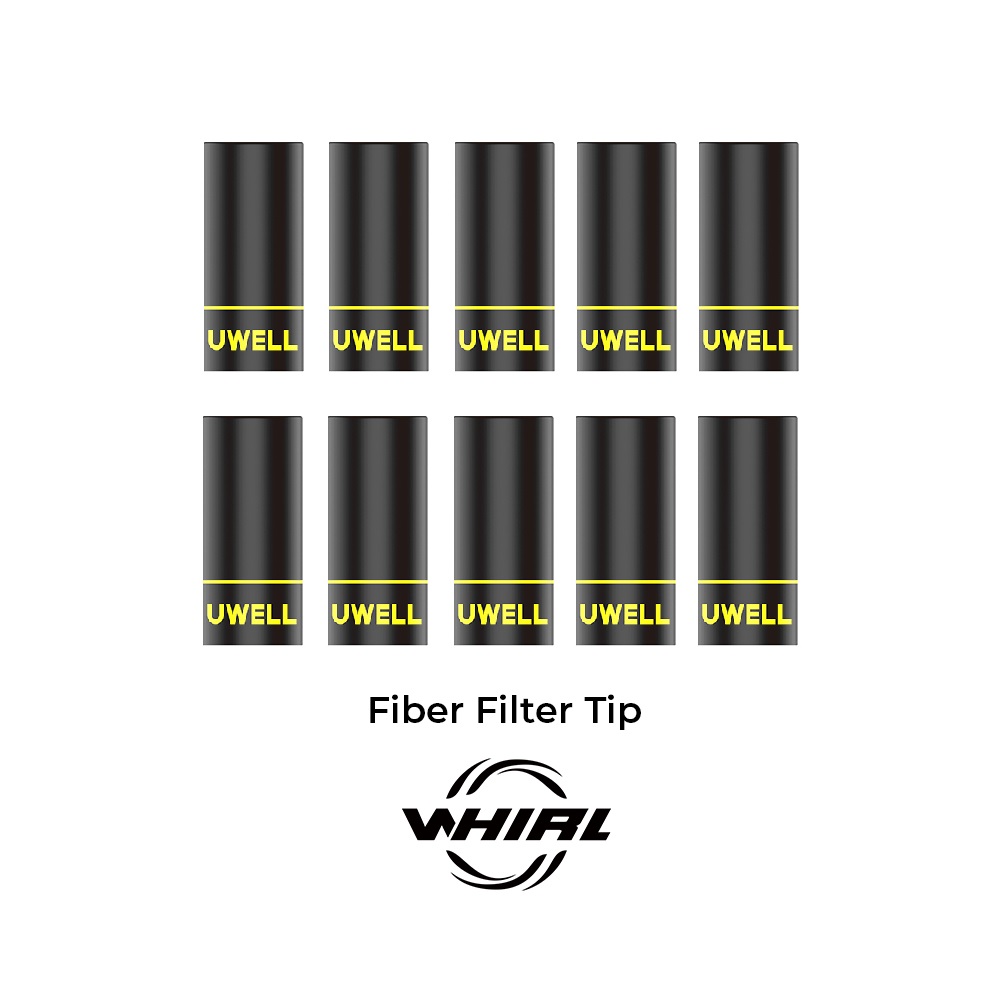 Uwell Whirl S2 Fiber Filter Tips 10pk, whirl s2 pod kit, whirl s2 empty